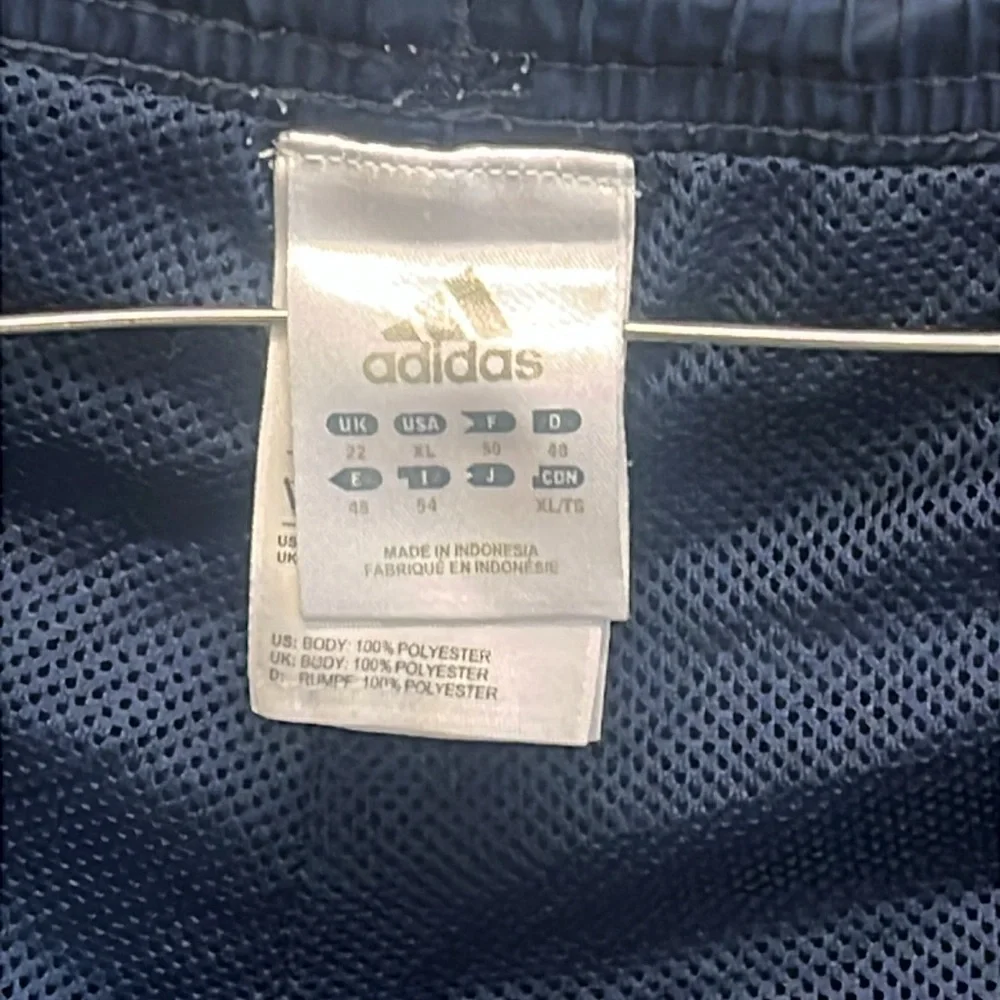Adidas Navy Blue Track Pants - Picture 2 of 6